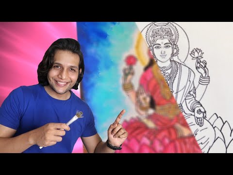 Professional Artist VS Children's Coloring Book | Goddess Lakshmi | 💰