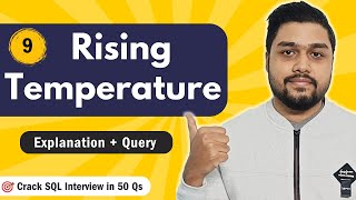 Rising Temperature | Leetcode 197 | Crack SQL Interviews in 50 Qs  #mysql #leetcode