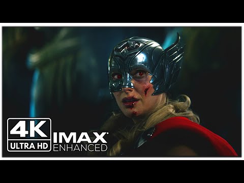 All Lady Thor Fight Scenes 4K IMAX | Thor Love and Thunder |