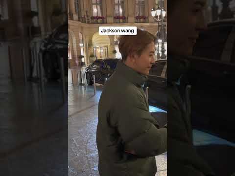 Jackson Wang with fans in Paris | Cartier Trinity 100th Year Anniversary Campaign