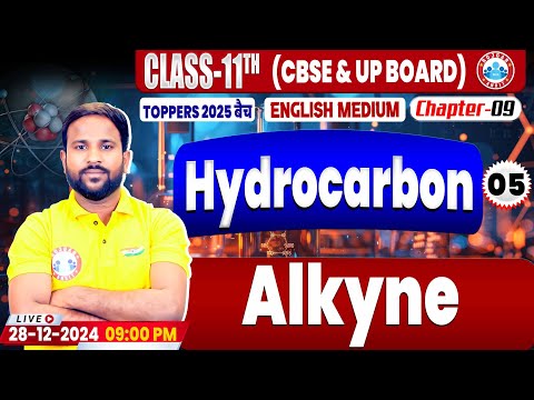 Class 11 Chemistry Chapter 9 Hydrocarbon | Alkyne | 11th Chemistry Hydrocarbon Imp Concepts By RWA