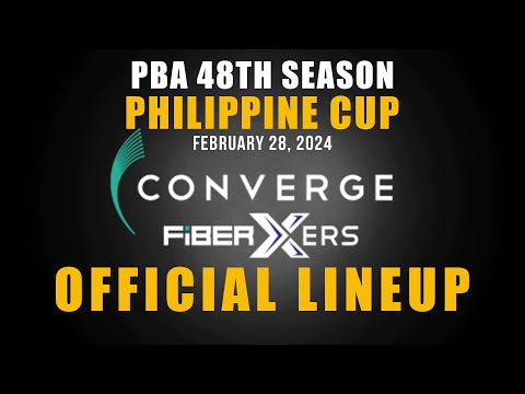 PBA UPDATE CONVERGE FIBERXERS PHILIPPINE CUP OFFICIAL LINEUP