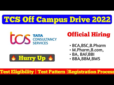 TCS Off Campus Drive for B.Com, BA, BBA, BSc, BCA, BCS, B.Pharm ||Great Opportunity || Chandan Patel