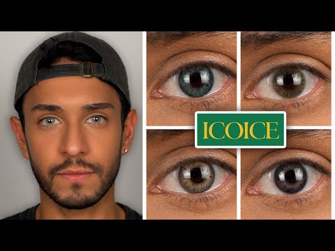 Trying Out New Colored Contact Lenses by ICOICE