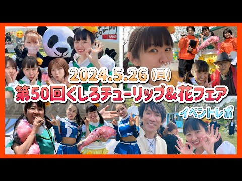 2024年で第50回目を迎えた！くしろチューリップ&花フェア【5月26日(日)】2日目本祭の会場の様子をお届け！ファイターズガールと一緒にキツネダンス踊ったよ！【釧路と関西つながりTVピピピ#93】