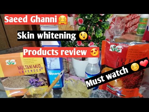 Pakistan's best Skin care brand"Saeed ghanni"Multani Matti+Lavender powder/zafran ubtan/skin pack😍