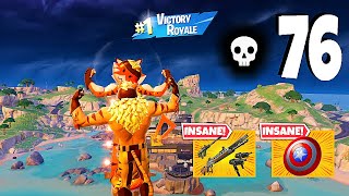 76 Elimination Solo Vs Squads "Zero Build" Gameplay Wins (Fortnite chapter 5)