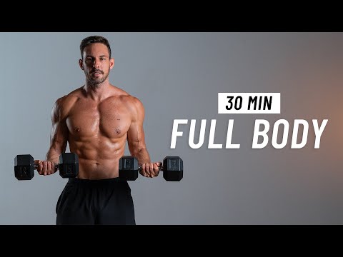 30 Min Full Body Dumbbell Workout At Home - Build Muscle