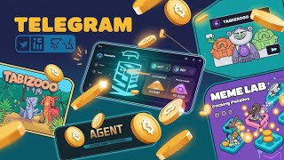 BEST 3 NEW Telegram Mining Games | Memes LAB , Agent 301, TabiZoo