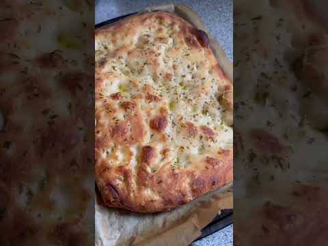 Foccacia from Ciabatta dough!