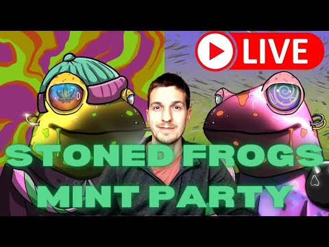 The Stoned Frogs Solana NFT LIVE Mint Party Best April NFT Mint?!