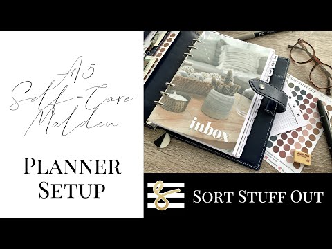 A5 Navy Filofax Malden 2022 Setup - UPKA - Self-Care Planner - Minimal, luxe and functional