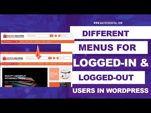 Different Menus for Logged-In and Logged-Out User