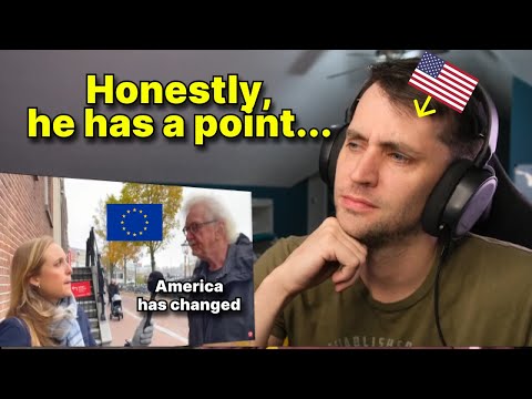 American reacts to What Europeans Think of America