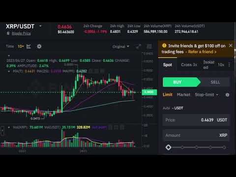 XRP To USDT Price & Chart | Binance Trading Spot 4/27/2023