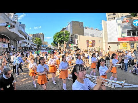 京都橘高校吹奏楽部 / 金沢ゆめ街道2024 / Marching Parade Scene 3 / Wide angle ver. / Kyoto Tachibana SHS Band 4ｋ