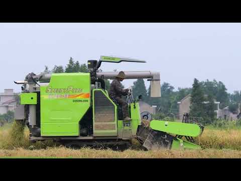 The rice harvester makes harvesting easier! Come and experience the charm of technology in farming!