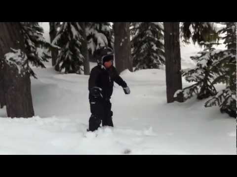 the kiddos exploring blackcomb