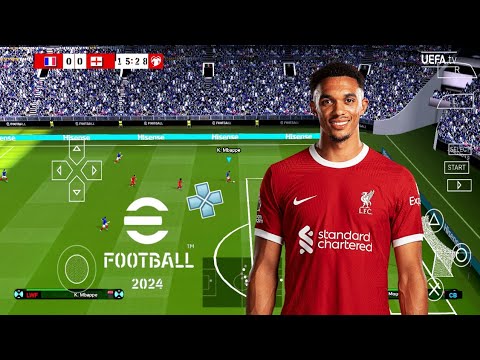 EFOOTBALL PES 2024 PPSSPP ORIGINAL PS5 On Android& ISO BEST Graphics Offline