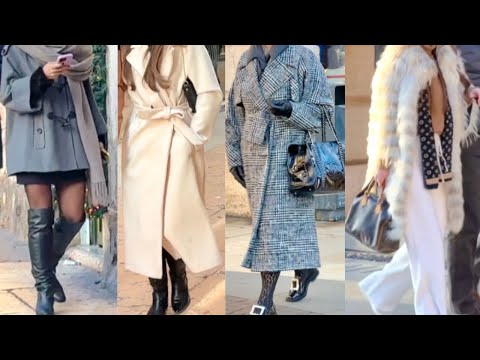 ITALIAN STREET STYLE LOOKS 🇮🇹HOW TO DRESS FOR WINTER 2024 ELEGANT WINTER COAT #vanityfair