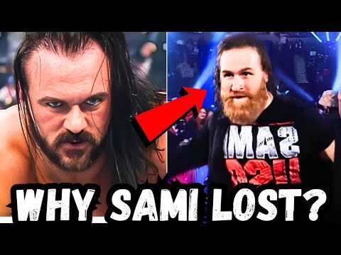 The REAL REASON Why Sami Zayn lost to Drew McIntyre at WWE Saturday Night's Main Event