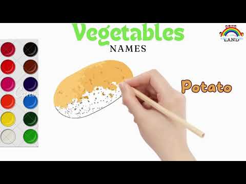 Creative Vegetable Name#2 Art | Drawing and Learning Activity for Kids"