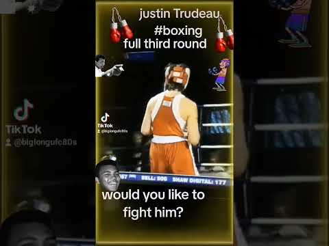 Boxing Justin Trudeau third round #ufc #boxing#mma #justintrudeau #fight #lol #fyp#shorts