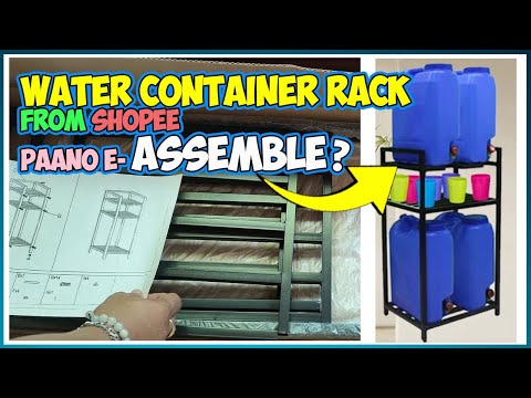 How to ASSEMBLE Water Container Rack from Shopee