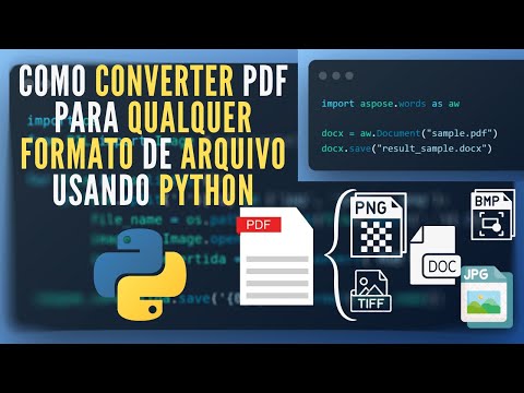 Tutorial Python | Converter PDF para qualquer formato (png , jpg, tiff, gif , bmp, docx ) com Python