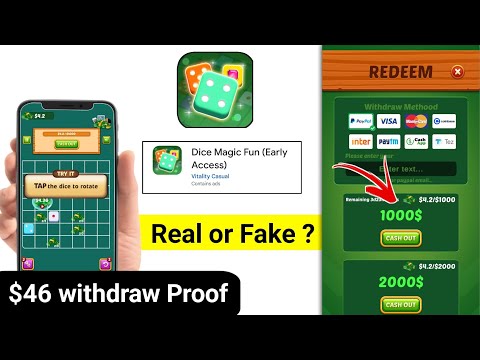 Dice Magic Fun App Withdrawal | Dice Magic Fun App Real or Fake | Dice Magic Fun App