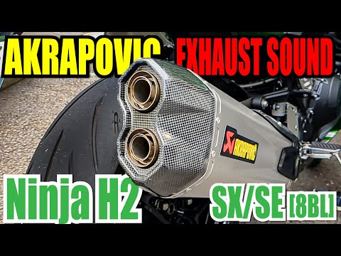 【JMCA認証】AKRAPOVIC スリップオンマフラー走行サウンド Ninja H2SX / XE 8BL適合モデル