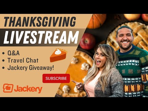 Thanksgiving Livestream - with Jackery | Giveaway, Q&A, Travel Chats, & Cookies!