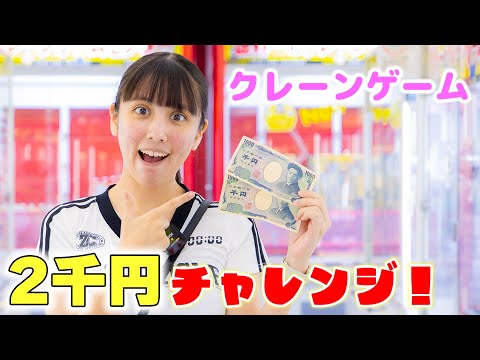 クレーンゲーム2千円チャレンジ！エブリデイで何個取れる？目標達成なるか！【クレーンゲーム】