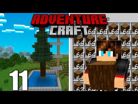 A Melhor Farm de Madeira do Minecraft Pe - Adventure Craft #11