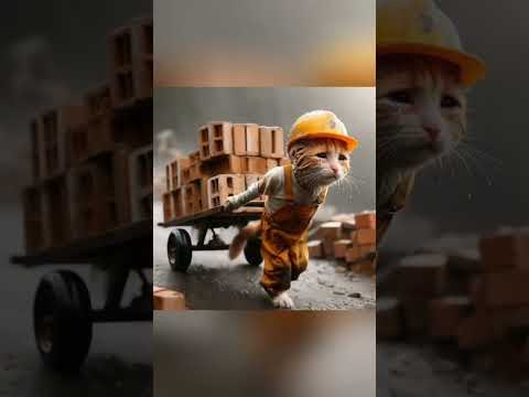 Hard Working Cat..Good Morning i #trending #cat #goodmorningallmybeautifulfriends #reels #food