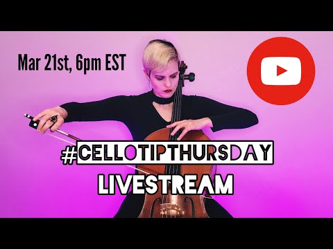 #CelloTipThursday LIVESTREAM Q&A! | March 2024