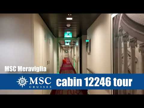 MSC Meraviglia cabin 12246 balcony stateroom tour