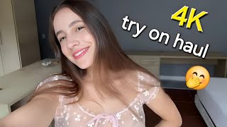 4k Transparent Haul - Try On Haul - See Everything Transparent Lingerie See through Try On new trend