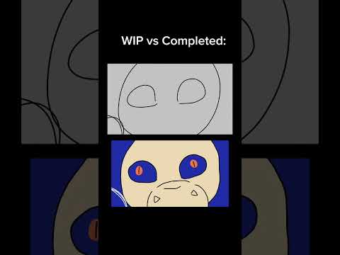 Blood and mild flash warning! WIP vsCompleted #shorts #animationmeme #glassanimals #furry