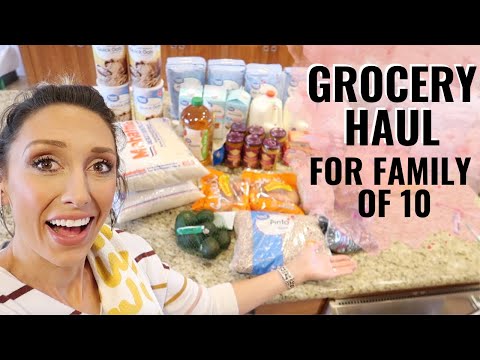 Groceries for a family of 10! | Stock-up grocery haul for $200!