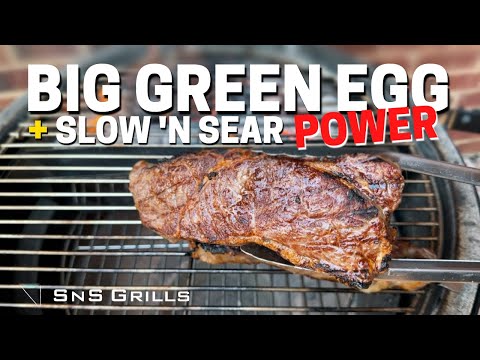 Perfect Grilled Steaks on the BIG GREEN EGG with the Slow 'N Sear!