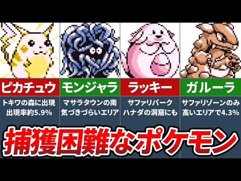 初代ポケモンの出現率が低くて入手困難なレアポケモンランキングTOP9【初代ポケモン 赤緑】【ゆっくり解説】