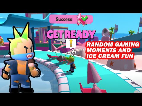 Stumble Guys Random Gaming Moments and Ice Cream Fun! 🍦🎮 | StumbleZ