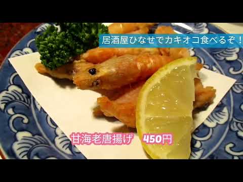 大阪ぶらり　居酒屋ひなせでカキオコ食べよ！