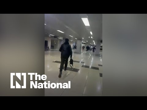 Chaotic scenes at Damascus airport following collapse of Assad regime