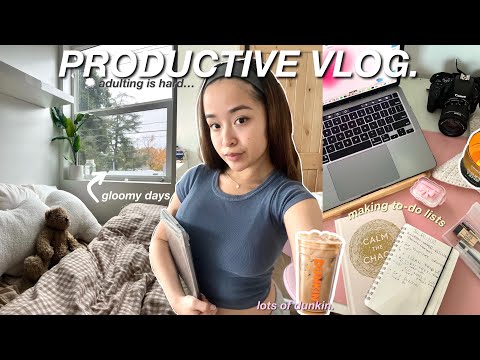 GET PRODUCTIVE WITH ME: how i stay motivated, to-do list vlog, getting out of a slump *realistic*