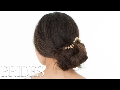 How to Create a Glamorous Jeweled Chignon for Your Wedding