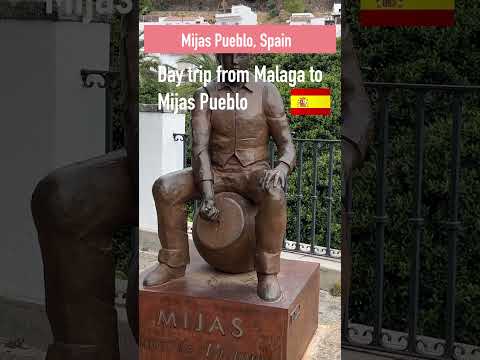 Mijas Pueblo🇪🇸Spain🇪🇸 Andalusia, White villages,Day trip from Malaga ,train,bus #shorts