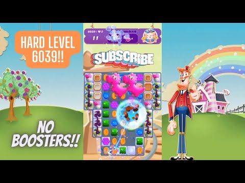 Candy Crush Saga Level 6039 | No Boosters