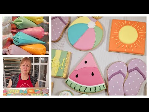 How I Made These Adorable Pool Party Cookies!